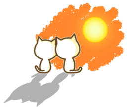 Cats in love sticker #7378931