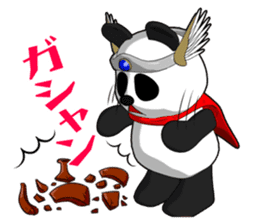 Panderson! Panda brave man sticker #7378936