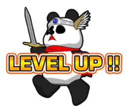 Panderson! Panda brave man sticker #7378938