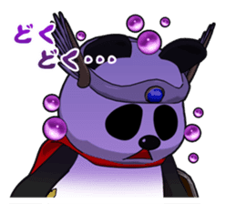 Panderson! Panda brave man sticker #7378952