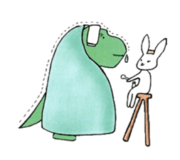 Miss She and the T-rex sticker #7378976