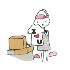 Miss She and the T-rex sticker #7378991