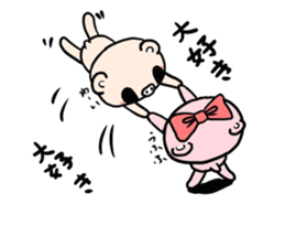 Cute fairy pig sticker #7380383