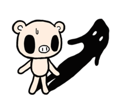 Cute fairy pig sticker #7380384