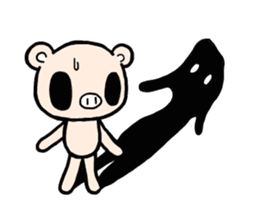 Cute fairy pig sticker #7380384