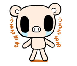 Cute fairy pig sticker #7380392