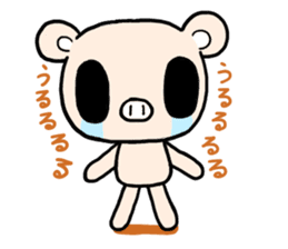 Cute fairy pig sticker #7380392