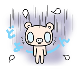 Cute fairy pig sticker #7380394