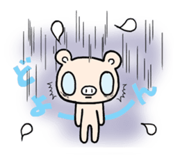 Cute fairy pig sticker #7380394