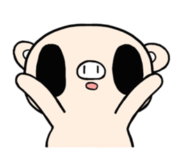 Cute fairy pig sticker #7380397