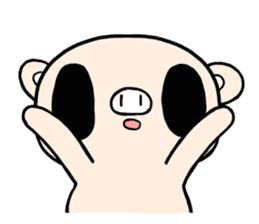 Cute fairy pig sticker #7380397