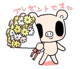 Cute fairy pig sticker #7380401