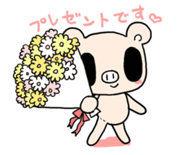 Cute fairy pig sticker #7380401