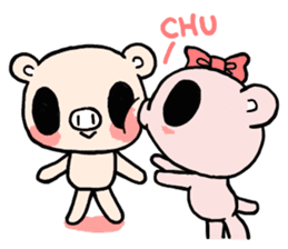 Cute fairy pig sticker #7380408