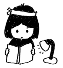 wacky girl in black sticker #7380966