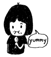 wacky girl in black sticker #7380967