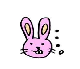 kimokawa rabbit sticker #7380976