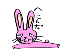 kimokawa rabbit sticker #7380977