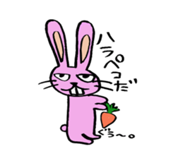 kimokawa rabbit sticker #7380978