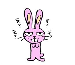 kimokawa rabbit sticker #7380979