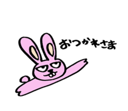 kimokawa rabbit sticker #7380983