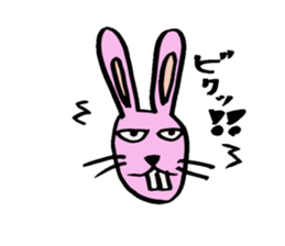 kimokawa rabbit sticker #7380984