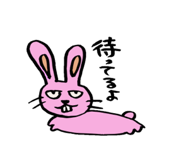 kimokawa rabbit sticker #7380992