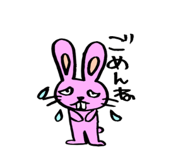 kimokawa rabbit sticker #7380993