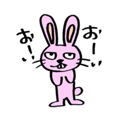 kimokawa rabbit sticker #7380997