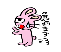 kimokawa rabbit sticker #7381004