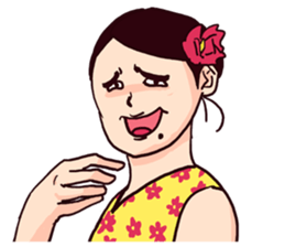 strange faces in the world sticker #7381014