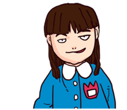 strange faces in the world sticker #7381015