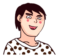 strange faces in the world sticker #7381038