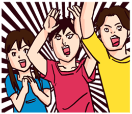 strange faces in the world sticker #7381051