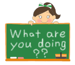 Cheerleader Sticker Green Uniform sticker #7381786