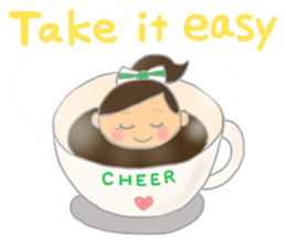 Cheerleader Sticker Green Uniform sticker #7381805