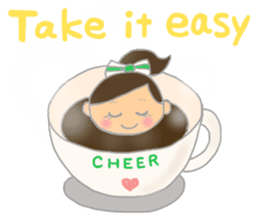 Cheerleader Sticker Green Uniform sticker #7381805