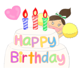 Cheerleader Sticker Green Uniform sticker #7381807