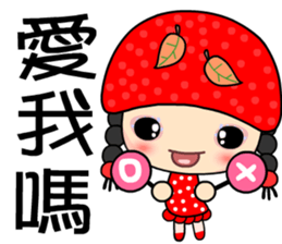 black tea girl sticker #7382471