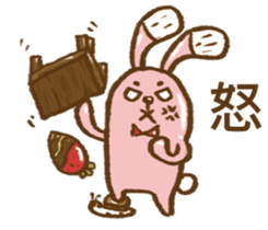 lovely rabbit candy sticker #7382659