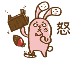 lovely rabbit candy sticker #7382659