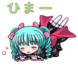 Japanese moe girl of Wa style sticker #7383905