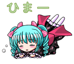Japanese moe girl of Wa style sticker #7383905