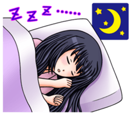 Japanese moe girl of Wa style sticker #7383922