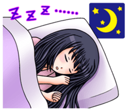 Japanese moe girl of Wa style sticker #7383922