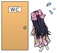 Japanese moe girl of Wa style sticker #7383925