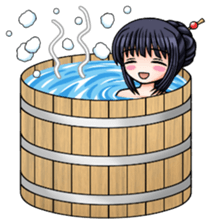 Japanese moe girl of Wa style sticker #7383930
