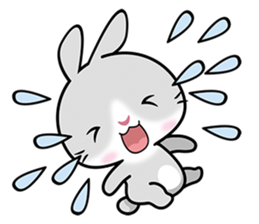Grey Bunny sticker #7383984