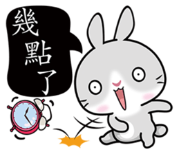 Grey Bunny sticker #7383996