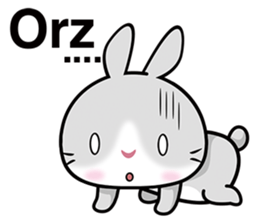 Grey Bunny sticker #7384010